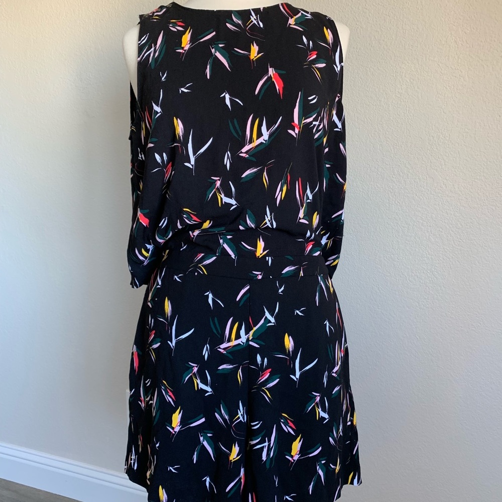 Halogen Black patterned Romper- Large - Picture 2 of 6